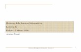 Gestione delle Imprese Informatiche Lezione 13 Padova, 1 ...amonti/GII 2007 - Lezione 13.pdf · Gestione delle Imprese Informatiche -Lezione 13 4 Job Design: ... l’elaborazione