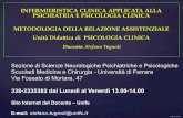 INFERMIERISTICACLINICAAPPLICATAALLA ...m.docente.unife.it/stefano.tugnoli/didattica-2016-2017/infermi... · Psicologia Clinica per le professioni sanitarie, Il Mulino Ed., 2004. -