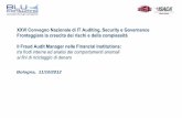 XXVI Convegno AIEA Il Fraud Audit Manager nelle Financial ... · Frodi vs Antiriciclaggio: Contesto di riferimento Bancario ed Assicurativo La frode finalizzata al riciclaggio dei