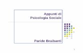 Appunti di Psicologia Sociale - unibg.it di psicologia... · PDF filezLa psicologia sociale Europea focalizza l’attenzione sulle ... teorie pertinenti ... -Conoscenze metodologiche