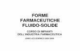 CORSO DI IMPIANTI DELL’INDUSTRIA FARMACEUTICAwin.spazioinfo.com/public/FORME FARMACEUTICHE FLUIDO-SOLIDE 2006... · fluido -solide corso di impianti dell’industria farmaceutica