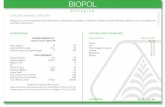 BIOPOL - Concimi SANGIORGIO sangiorgio.pdf · biologico BIOPOL CONCIME ORGANICO UMIFICATO Trattasi di un concime ottenuto da fermentazioni, a temperatura controllata di deiezioni