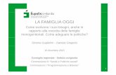 LA FAMIGLIA OGGILA FAMIGLIA OGGI - Lombardia Sociale · tempo pieno (sia per esigenze economiche sia per la scarsa presenza di lavori part-time nel contesto italiano) – mantenimento