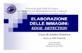 ELABORAZIONE DELLE IMMAGINI - Una Viola Rosaunaviolarosa.altervista.org/files/edge_detection.pdf · ELABORAZIONE DELLE IMMAGINI: EDGE DETECTION Università degli Studi di Catania