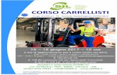 CORSO CARRELLISTI - sil2000.it · CORSO CARRELLISTI D.Lgs. 81/08 art. 73 - Accordo Stato/Regioni 22/02/2012 15 - 16 giugno 2017 - 12 ore 4 ore di aggiornamento per il corso svolto