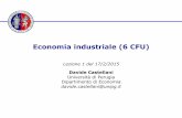 Economia industriale (6 CFU) - cstdvd.files.wordpress.com · Corso di Economia industriale – prof. D. Castellani - Dipartimento di Economia – Università di Perugia Oggetto !