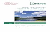 Analisi dei costi per la gestione della Rete Natura 2000 ... · Viene allegato inoltre il database costi in formato .xls. Analisi dei costi per la gestione della Rete Natura 2000