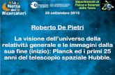 Roberto De Pietri - fis.unipr.it · (Virgo A) si estende per più 5000 anni luce (1 anno luce è circa 9.5 milioni di milioni di km) Title: 2015_DePietri_LaNotteRicercatori.key Created