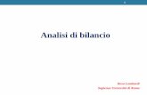 Analisi di bilancio - Home | Sapienza Università di Roma · programmazione e controllo di gestione ... gestione; 2.Analisi di bilancio prospettica: verifica la fattibilità dei piani