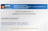 Linea Progettuale 3 Reattori di IV Generazione - ENEA — it · Linea Progettuale 3 Reattori di IV Generazione Risultati Conseguiti Mariano Tarantino, Pietro Agostini (mariano.tarantino@enea.it)