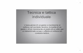 Tecnica e tattica individuale - Associazione Italiana … B 5 1 VS 1.pdf1 1 Tecnica e tattica individuale L’esecuzione di un gesto o movimento si colloca nel contesto tecnico, la