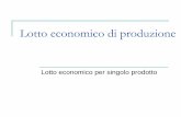 Lotto economico di produzione - consuelorodriguez.itconsuelorodriguez.it/.../05/...parte-Lotto-economico-di-produzione.pdf · Il calcolo del lotto economico Il lotto economico si