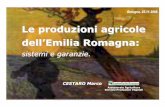 Le produzioni agricole dell’Emilia Romagna - core.ac.uk · Le aziende agricole e le superfici Anno 2005 Principali tendenze ... USO DI AGROFARMACI in Emilia-Romagna nel 2006 125/140