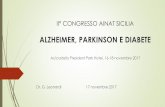 ALZHEIMER, PARKINSON E DIABETE - morecomunicazione.it · malattia di Alzheimer e di Parkinson + Patologia diabetica ... Alimentazione Glicogenolisi e neoglucogenesi Introduzione di