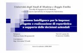 Business Intelligence per le imprese:Business Intelligence ... · Università degli Studi di Modena e Reggio Emilia Facoltà di Ingegneria di Modena Corso di Laurea Specialistica