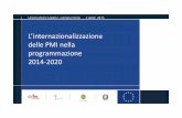L’internazionalizzazione delle PMI nella programmazione ...programmicomunitari.formez.it/.../files/internazionalizzazione_pmi... · La Regione Calabria e i processi di Internazionalizzazione