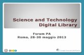 Science and Technology Digital Librarystdl.cnr.it/images/icagenda/files/presentazione_Digital_Library... · amministrazione e l’innovazione tecnologica della Presidenza ... and