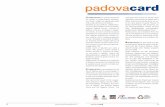 Padova - .Azienda Padova Servizi, Comune di Padova, Provincia di Padova e Regio-ne Veneto, la Card