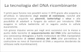La tecnologia del DNA ricombinante - Moodle@Units · immunitaria specifica senza però causare la malattia ... Terapia antitumorale e dei disordini immunitari. Farmaco antitumorale