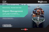 EExport Managementxport Management · Finanziamenti per le PMI 6° MODULO Il Business Plan per l’internazionalizzazione 7° MODULO La tutela dei marchi e brevetti LE SESSIONI OPERATIVE