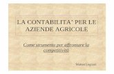 LA CONTABILITA’ PER LE AZIENDE AGRICOLEeconomia.unipv.it/pagp/pagine_personali/msassi/lezioniSAI/Legnani... · e/o inefficienze nella gestione aziendale. ... Contabilità Semplificata