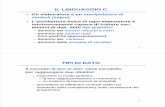 IL LINGUAGGIO C - lia.deis.unibo.itlia.deis.unibo.it/Courses/FondA0607-INF/lucidi/4-tipiDato(2x).pdf · espr1, espr2, …, esprN • tutte le espressioni vengono valutate (da sinistra
