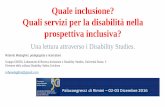 Quale inclusione? Quali servizi per la disabilità nella ... Medeghini.pdf · Nuzzo A. (2013), Idee per l’inclusione. Dalla cura della persona alla cura del territorio, In Medeghini
