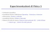 Esperimentazioni di Fisica 1 - Dipartimento di Matematica ...webusers.fis.uniroma3.it/~devincenzi/materiale_didattico/tracce/... · 2 Il Metodo Scientifico La Fisica è la scienza