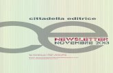 NEWSLETTER NovEmbRE 2013 - Cittadella editrice 2013.pdf · relativi al tema del lavoro, fra cui “Lettera alla clas-se operaia”(1981) per richiamare la necessità di cambiare prospettiva,
