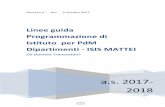Linee guida Programmazione di Istituto per PdM Dipartimenti - … GUIDA DIPARIMENTI... · Visto il DPR 275/1999 art 3 e 4 Vista La Legge 105/2015 Visti i DPR 87,88 e 89 /2010 istitutivi