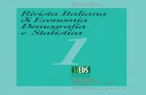 Demografia e Statistica di Economia 1 Rivista Italiana ... · XLVI Povertà ed esclusione sociale (Firenze 28-30 maggio 2009) XLVII Un mondo in movimento: approccio multidisciplinare