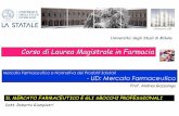 Universita’ degli Studi di Milano - unimi.itusers.unimi.it/gazzalab/wordpress/wp-content/uploads/2011/12/3... · Prof. Andrea Gazzaniga IL MERCATO FARMACEUTICO E GLI SBOCCHI PROFESSIONALI