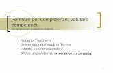 Formare per competenze, valutare competenze. · Roberto Trinchero – Dip. di Filosofia e Scienze dell’Educazione – Università degli studi di Torino 11 Formare per competenze,