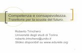 Traiettorie per la scuola del futuro. · Roberto Trinchero – Dip. di Scienze dell’Educazione e della Formazione – Università degli studi di Torino Fornire strumenti per avere
