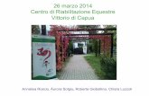 26 marzo 2014 Centro di Riabilitazione Equestre Vittorio ... 26.3.14... · incrementa la co-contrazione, la stabilità articolare e il bilanciamento del peso, intesi come reazioni