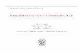 FONDAMENTI DI RICERCA OPERATIVA D / E - Intranet DEIBhome.deib.polimi.it/amaldi/LucidiFRODE-08-09/Lezione1_mi08-09.pdf · Ricerca Operativa (“Operations Research”): Uso di modelli