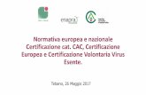 Normativa europea e nazionale Certificazione cat. CAC ... Catalano... · fasi e classificazione dei materiali per la certificazione secondo i ddmm