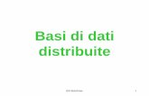 Basi di dati distribuite -  · BD distribiute 3 Tipologie di basi di dati distribuite a RETE : LAN (Local Area Network) WAN (Wide Area Network) b DBMS : sistema omogeneo