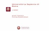 Università La Sapienza di Roma - web.uniroma1.it · concetto di «reddito», ma si limita a indicare le diverse categorie di reddito che lo costituiscono (concetto normativo di reddito