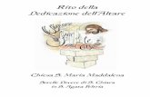 rito dedicazione altare - Clarisse S. Agata Feltria · Rito della Dedicazione dell’Altare Chiesa S. Maria Maddalena Sorelle Povere di S. Chiara in S. Agata Feltria . 2 . 3 ... segno