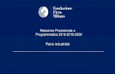 Relazione Previsionale e Programmatica 2018-2019-2020 ... · livello mondiale, in contrazione in Europa, forte concorrenza Settore congressuale Buone performance ma concorrenza in