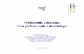 Professione psicologo: etica professionale e deontologia psicologo 2014.pdf · Gli iscritti all'albo costituiscono l'ordine degli psicologi. Esso è strutturato a livello regionale