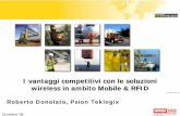 Roberto Donolato, Psion Teklogix - milano08.smau.itmilano08.smau.it/ezfilemanager/files/200810php6UEiJb1142_donolato.pdf · Un concreto ROI per il business: ... • Avanzamento Produzione