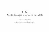 EPG: Metodologia e analisi dei datiesercitazionestatistica.pbworks.com/w/file/fetch/112228759/EPG1.pdf · EPG Metodologia e analisi dei dati Mirta Vernice mirta.vernice@unipv.it