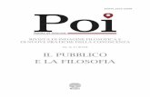 IL PUBBLICO E LA FILOSOFIA - poireview.compoireview.com/wp-content/uploads/2018/10/P.O.I.-n.-2-IL-PUBBLICO-E... · dall’altro, il modello tramandatoci da Epicuro tutto incentrato