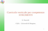 Impianto generale della Riforma - icstarra.gov.it fileCurricolo verticale per competenze STRUMENTI E. Puricelli CQIA – Università di Bergamo . 2 Strumenti progettuali 1/2 . 3