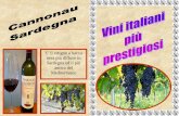 E’ il vitigno a bacca nera più diffuso in Sardegna ed il ... · invecchiare almeno 3 anni, di cui 1 e mezzo in ... della “Riserva”. Il 24 Settembre 1716 il Granduca Cosimo