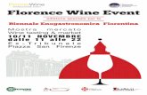 Mostra mercato Wine tasting & market 10/11 NOVEMBRE dalle ... · 3 Un Florence Wine ... sola “zona di origine più antica”, quella delimitata nel 1716 da un editto del Granduca