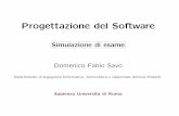 Progettazione del Software - dis.uniroma1.itsavo/didattica/ps/ps1819/slide/simulazione_di... · Dipartimento di Ingegneria Informatica, Automatica e Gestionale Antonio Ruberti ...