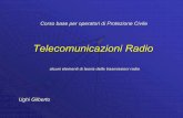 Telecomunicazioni Radio - proteconlus.it Radio.pdf · radio appartenenti alle diverse reti presenti nel segmento comune, ecco perché i maggiori utenti sono in genere i servizi di